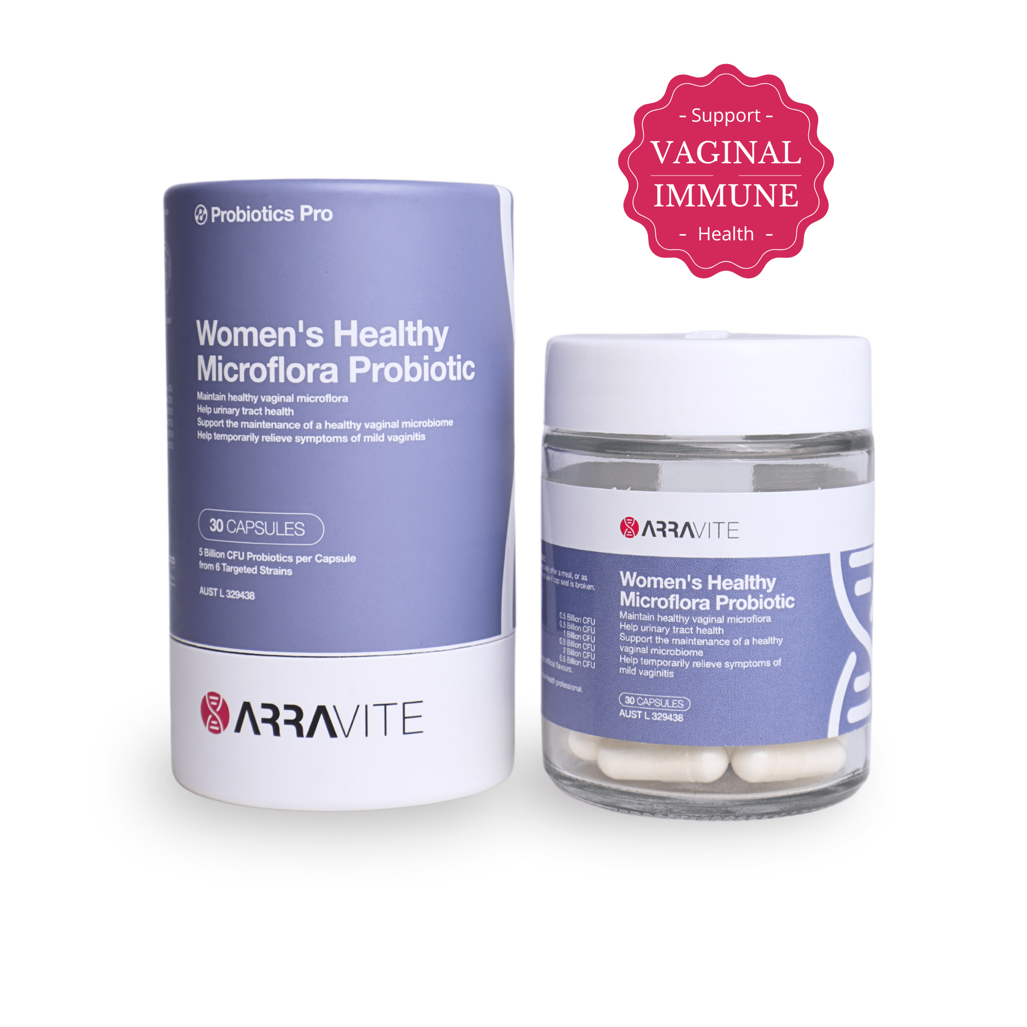 Women's Healthy Microflora Probiotic - ARRAVITE