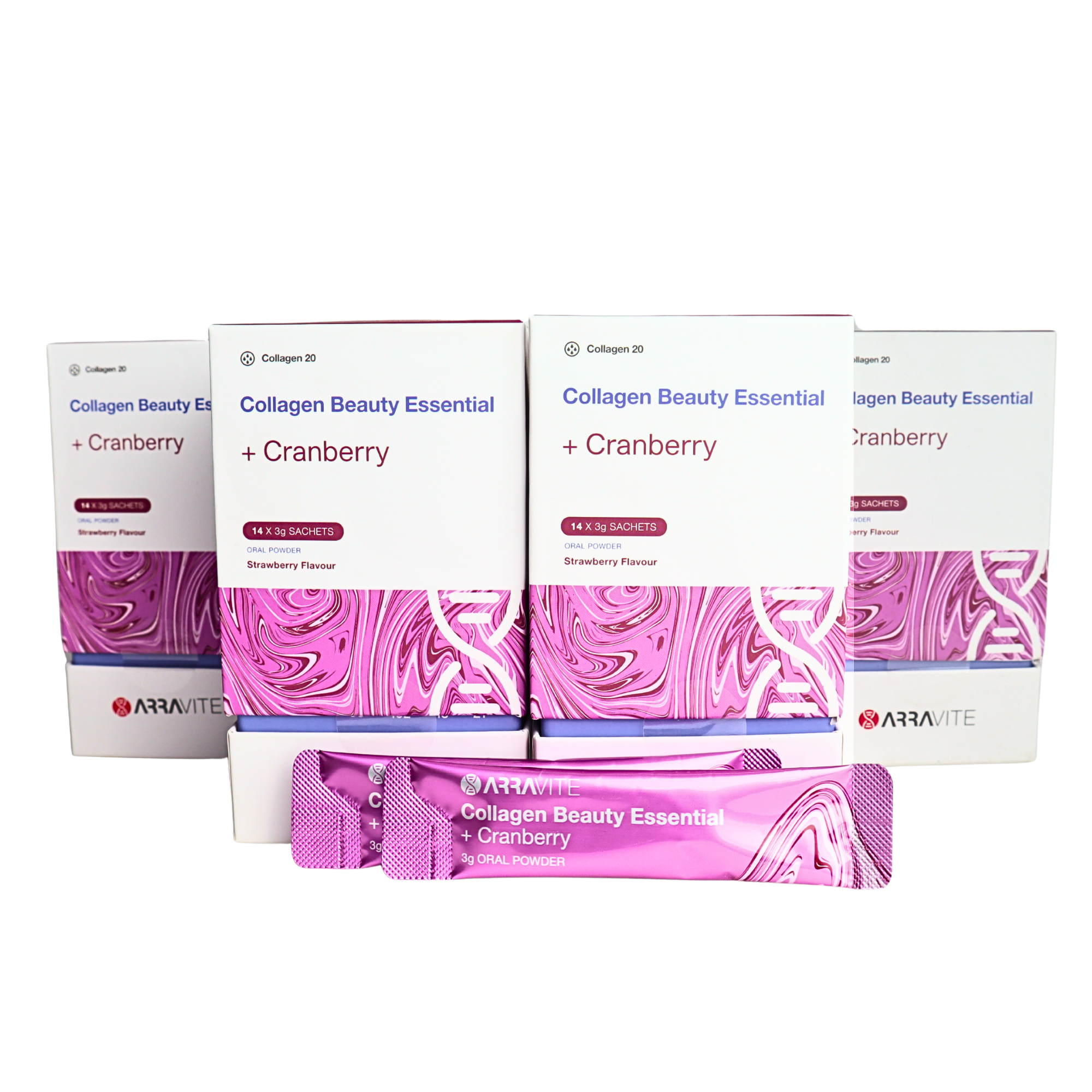 Collagen Beauty Essential + Cranberry Extract (Strawberry Flavour)