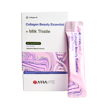 Collagen Beauty Essential + Milk Thistle Detox Support (Matcha Flavour)