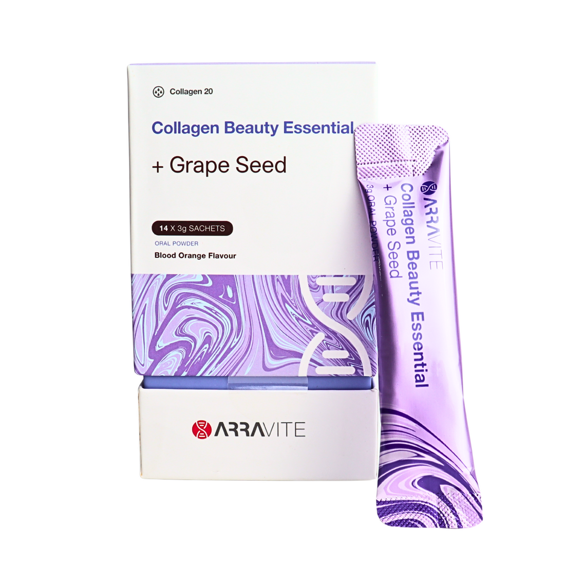 Collagen Beauty Essential + Grape Seed for Skin Firmness (Blood Orange Flavour)