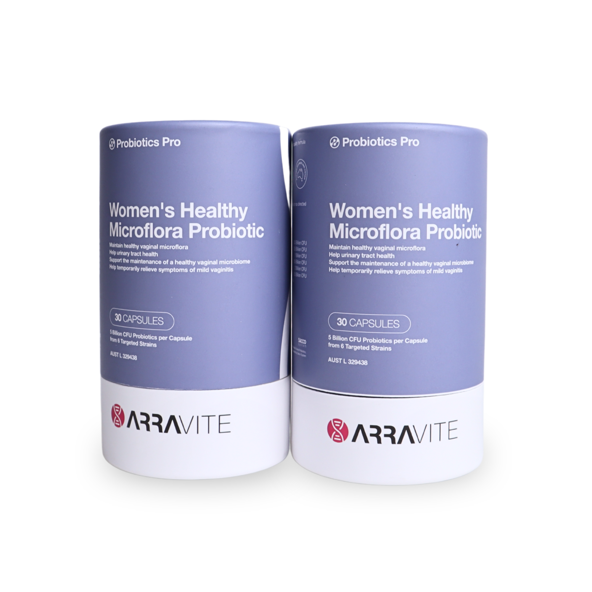 Women's Healthy Microflora Probiotic – 2 Month Pack (2 x 30 Capsules)