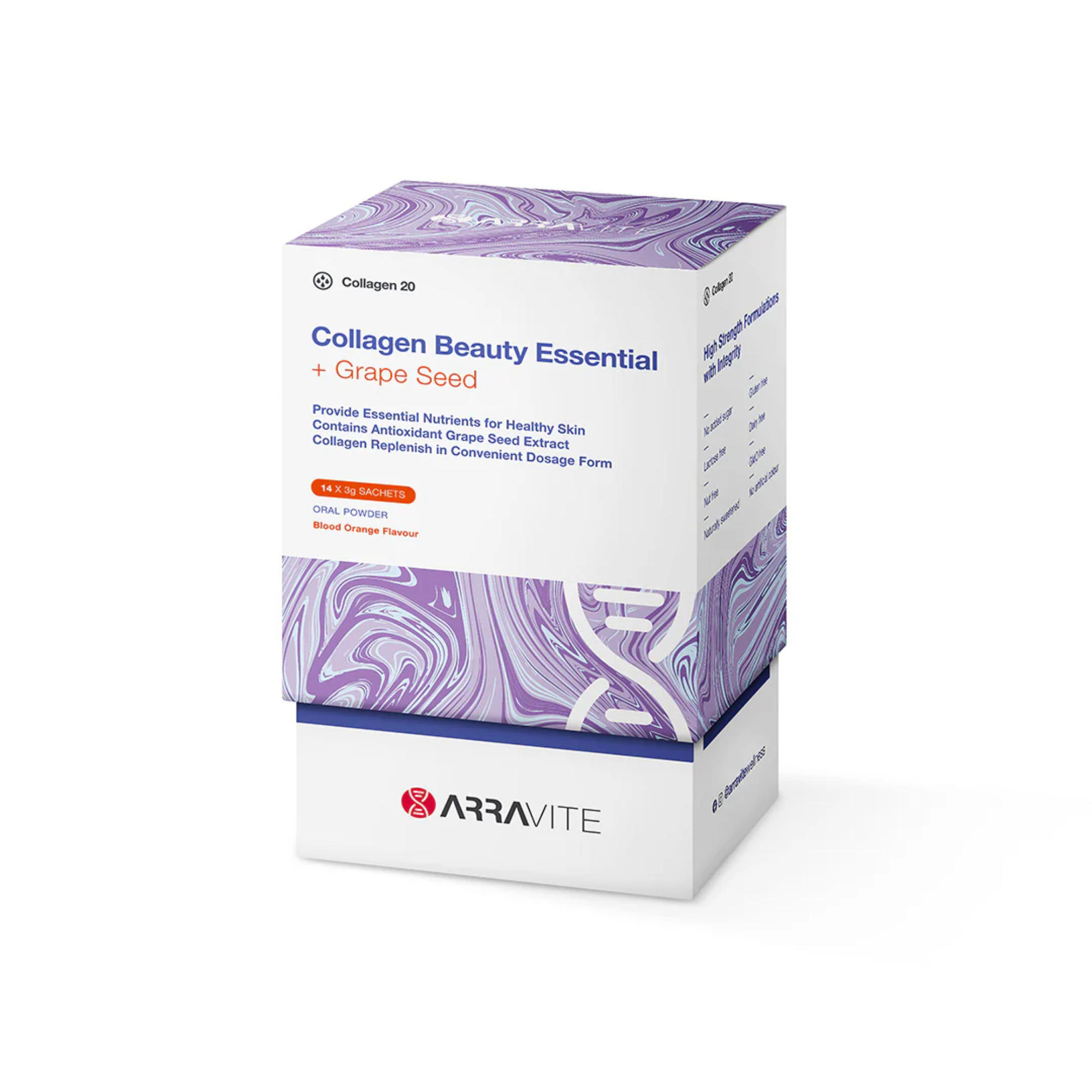 Collagen Beauty Essential + Grape Seed (Blood Orange Flavour)