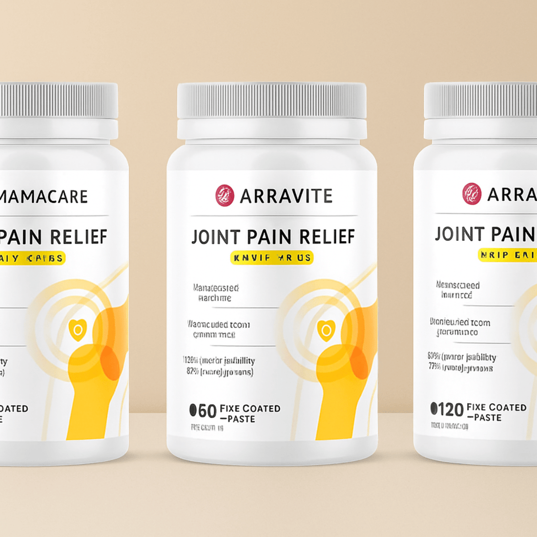 3 Boxes - Arravite Joint Pain Relief 120 Tablets - ARRAVITE