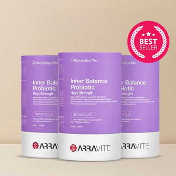 Inner Balance Probiotic – 3 Month Pack (3 x 30 Capsules) - 20 Billion CFU per capsule