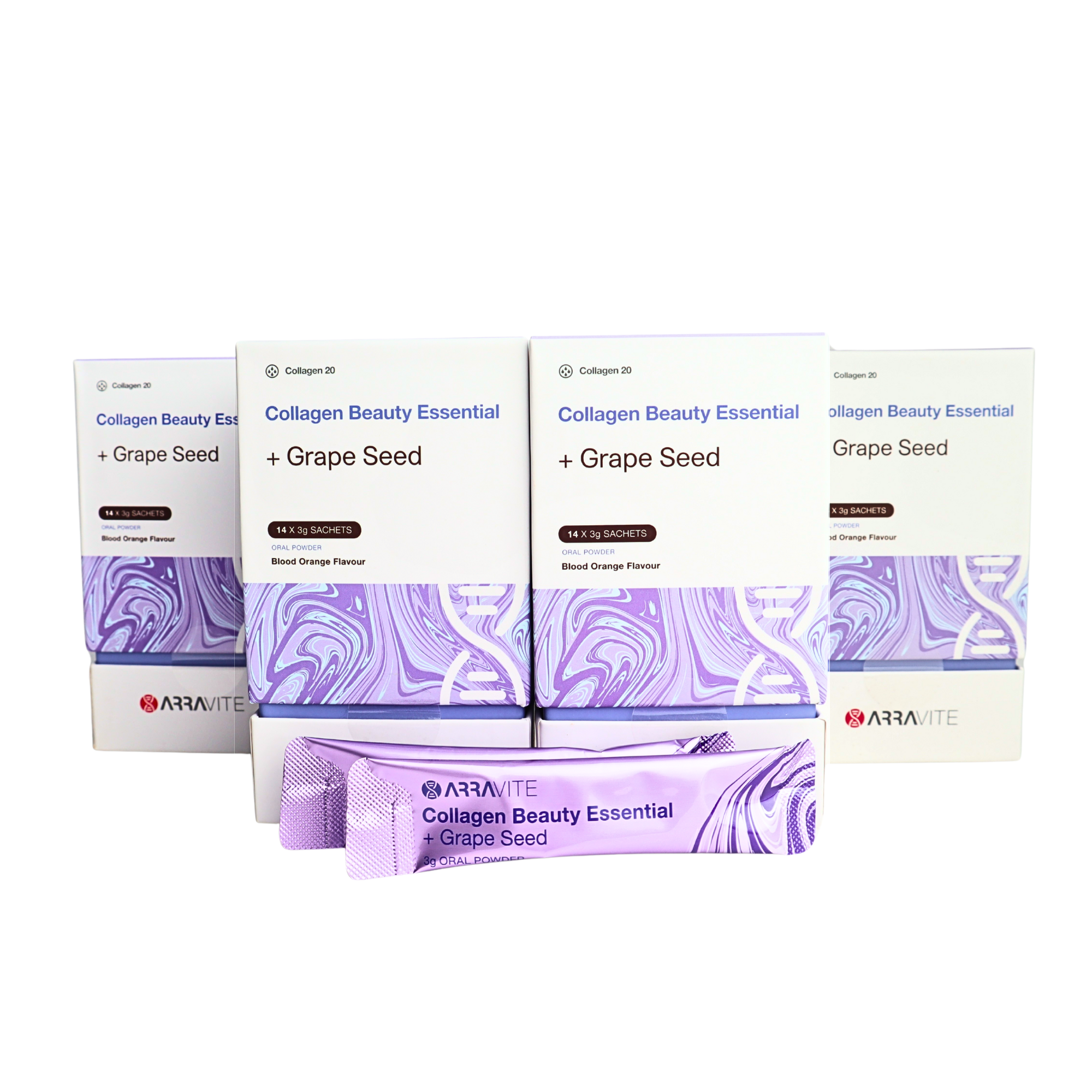 Collagen Beauty Essential + Grape Seed for Skin Firmness (Blood Orange Flavour)
