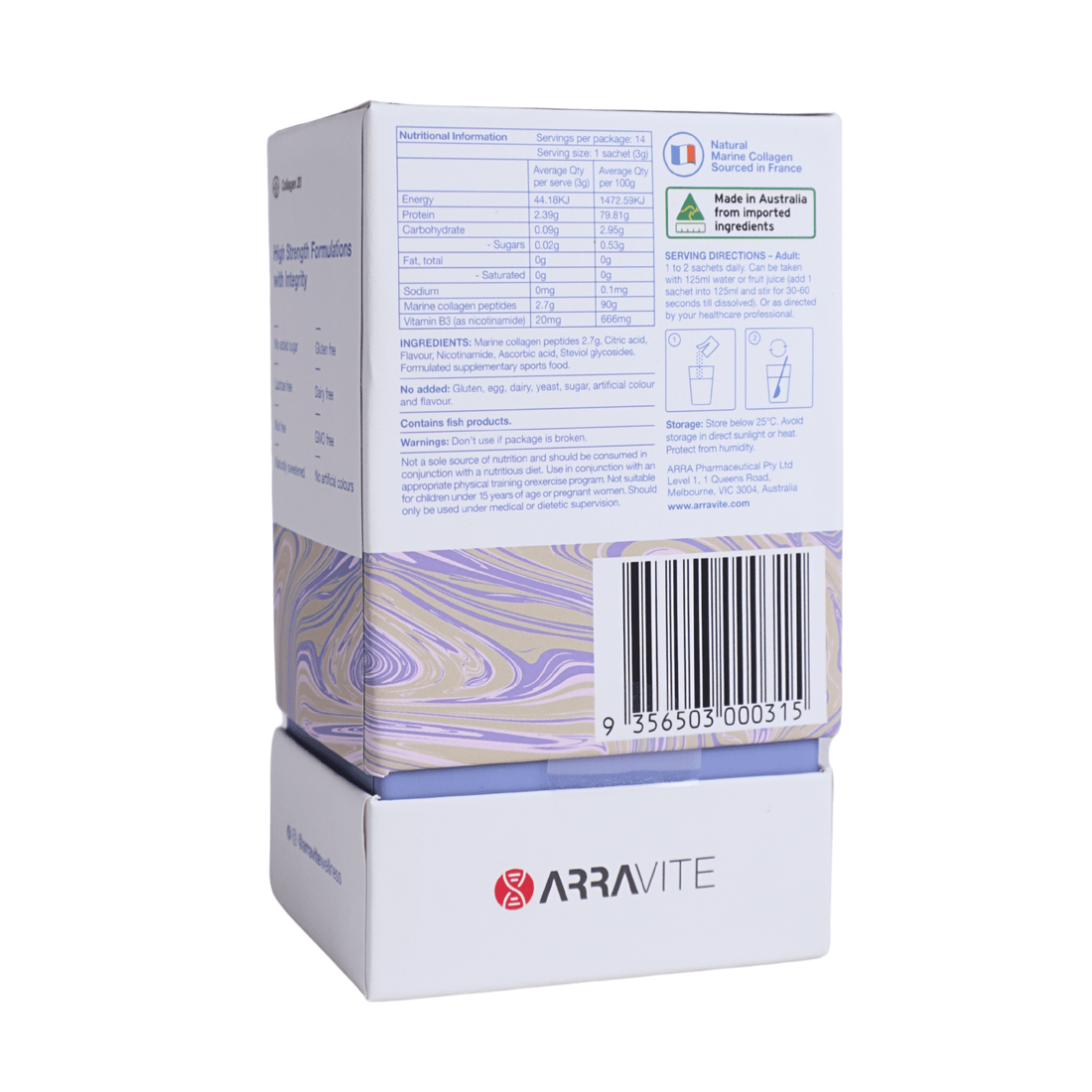 Collagen Beauty Essential + Nicotinamide for Radiant Skin (Lime Flavour) - ARRAVITE