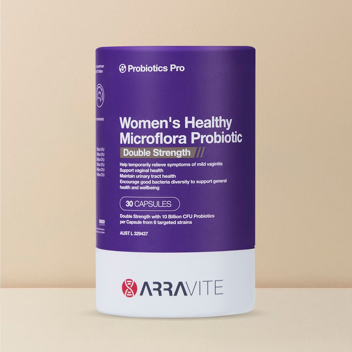 Women's Healthy Microflora Probiotics Double Strength - ARRAVITE